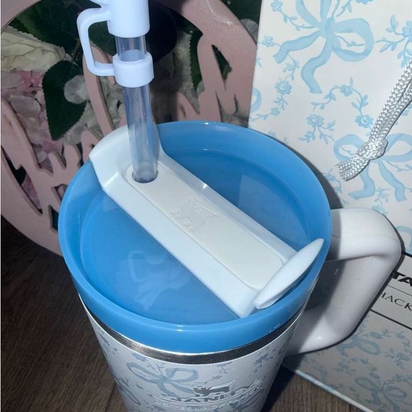 Stanley LoveShackFancy White and Blue Tumbler Set - Picture 2 of 3